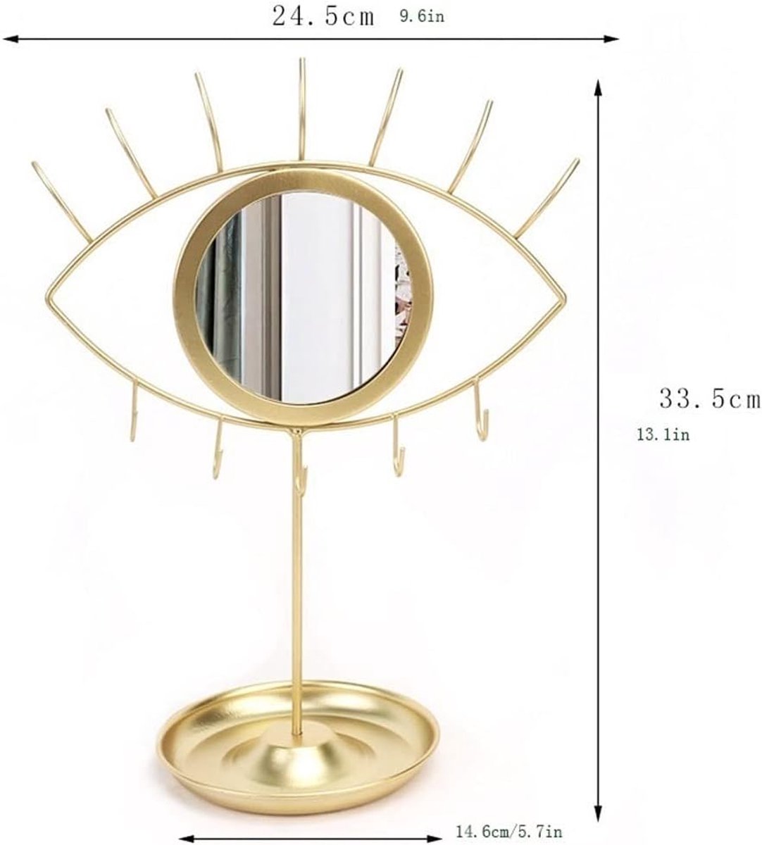 Sieraden Stand - Juwelen Display - Sieraden Opbergen - Stabiele Constructie - Meerdere Niveaus - Zwart
