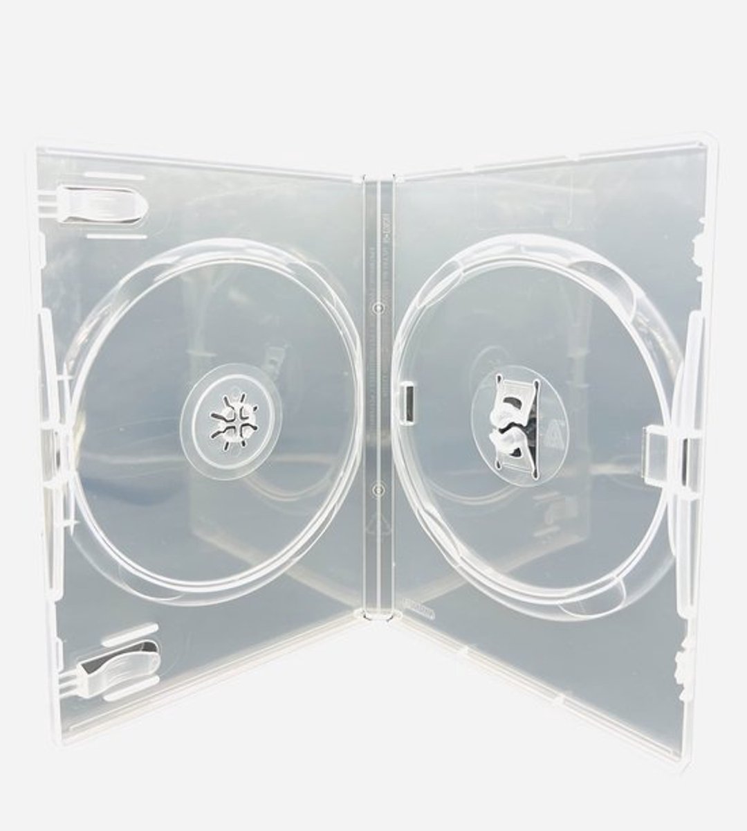 Dailygoods- DVD Hoes 100 Stuks - Dubbele Hoes - 14 mm - Transparant - Hoogwaardige