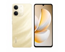 Realme Note 70T Smartphone - Dual SIM - 4 GB RAM - 128 GB ROM - 6000mAh - 6,75 inch HD - IP 54 - Goud