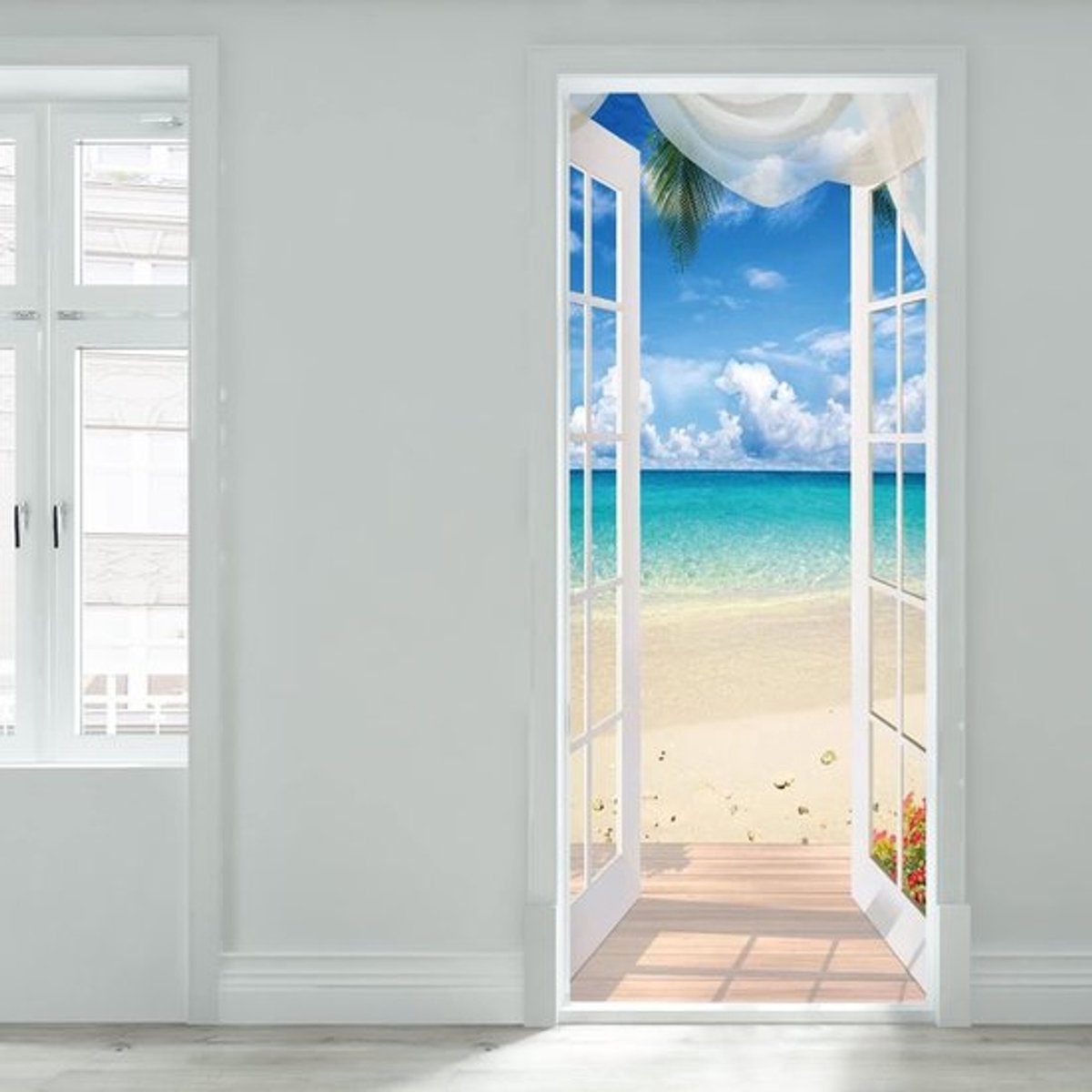 Virtubuy - 3D Deursticker - Waterdicht - Zelfklevend PVC - Multikleur
