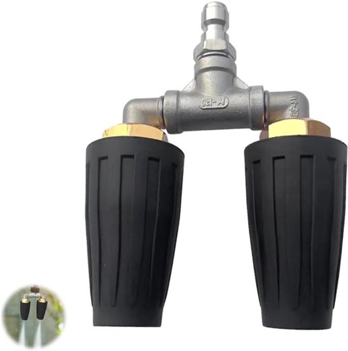 Inovra Plus - Accessoire voor Hogedrukreiniger: Roterende Dual Turbo Nozzle 4000