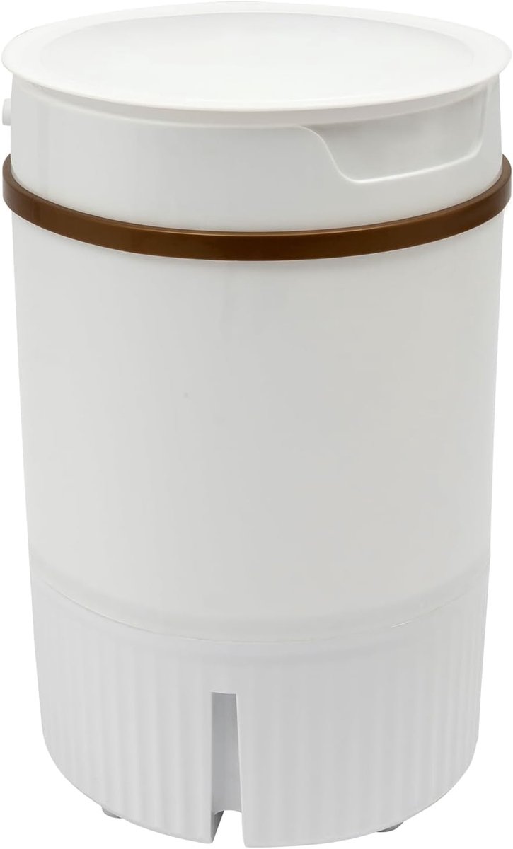 Draagbare wasmachine Mini wasmachine Kleine wasjes doen Met dehydratatiekorf 45 liter Wit