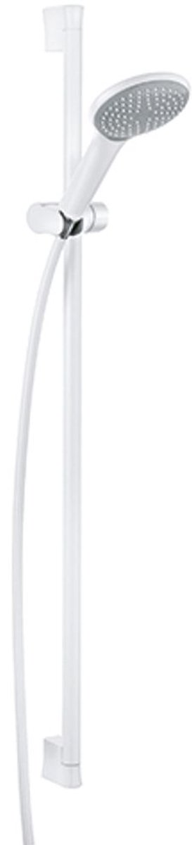 Kludi Freshline - Glijstangset 120 met handdouche, 1 straalsoort, douchestang en doucheslang, wit 6784091-00