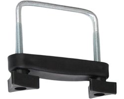 Dakdrager klemmen - Universele bevestiging - Bagage vervoeren - Anti-slip grip - 8 cm diameter - Zwart