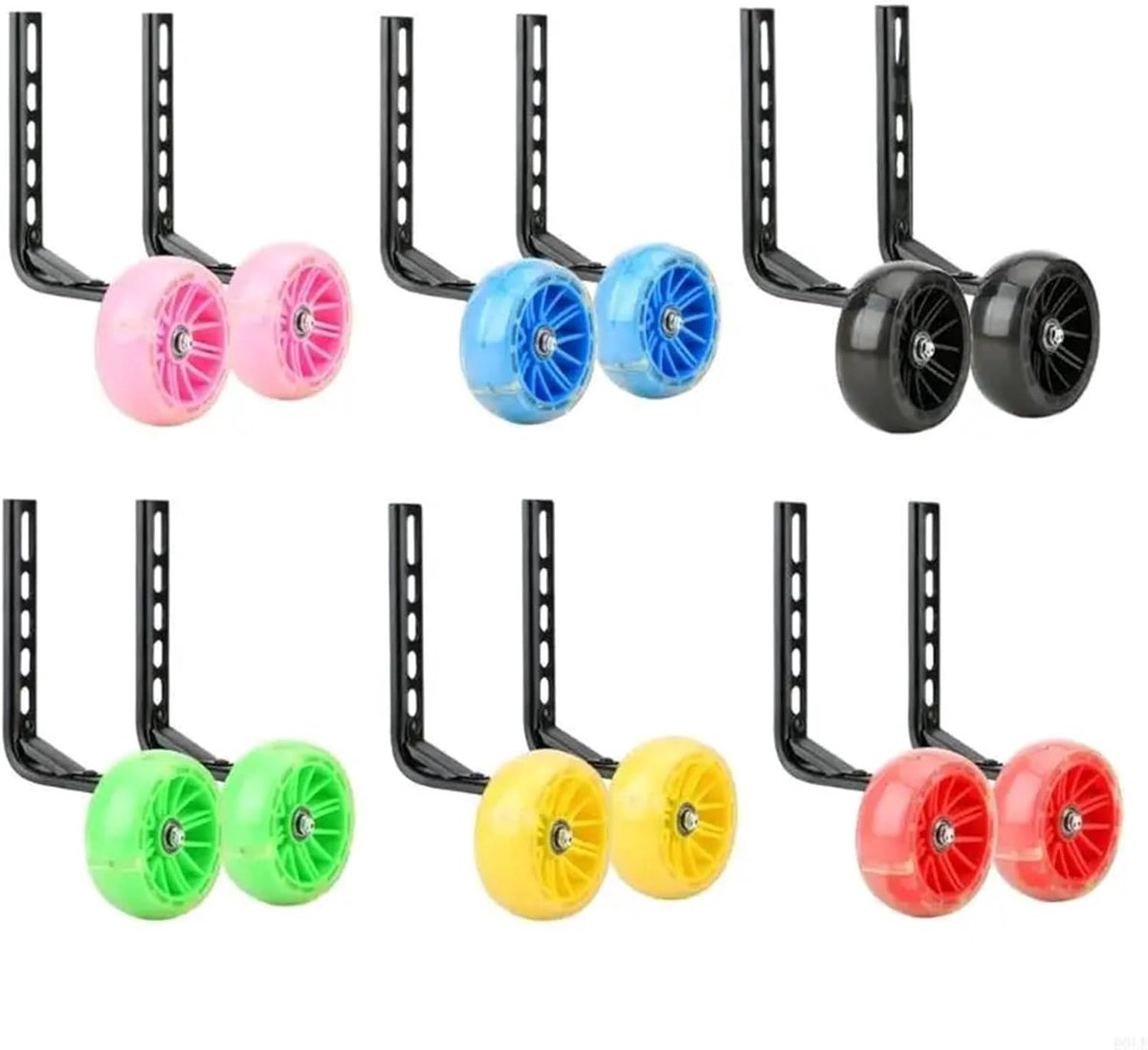 Fietsstabilisatoren Kinderfiets - Oefenwielen Balans - Fietsen Leren - Verstelbare Ondersteuning - 12-20 Inch Fietsen - Blauw