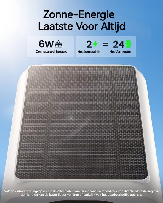 ieGeek 5 MP bewakingscamera - 5000 mAh-Accu - Draadloze Buitencamera met Ingebouwd Zonnepaneel van 6 W - AI-herkenning van personen en voertuigen — afbeelding 4