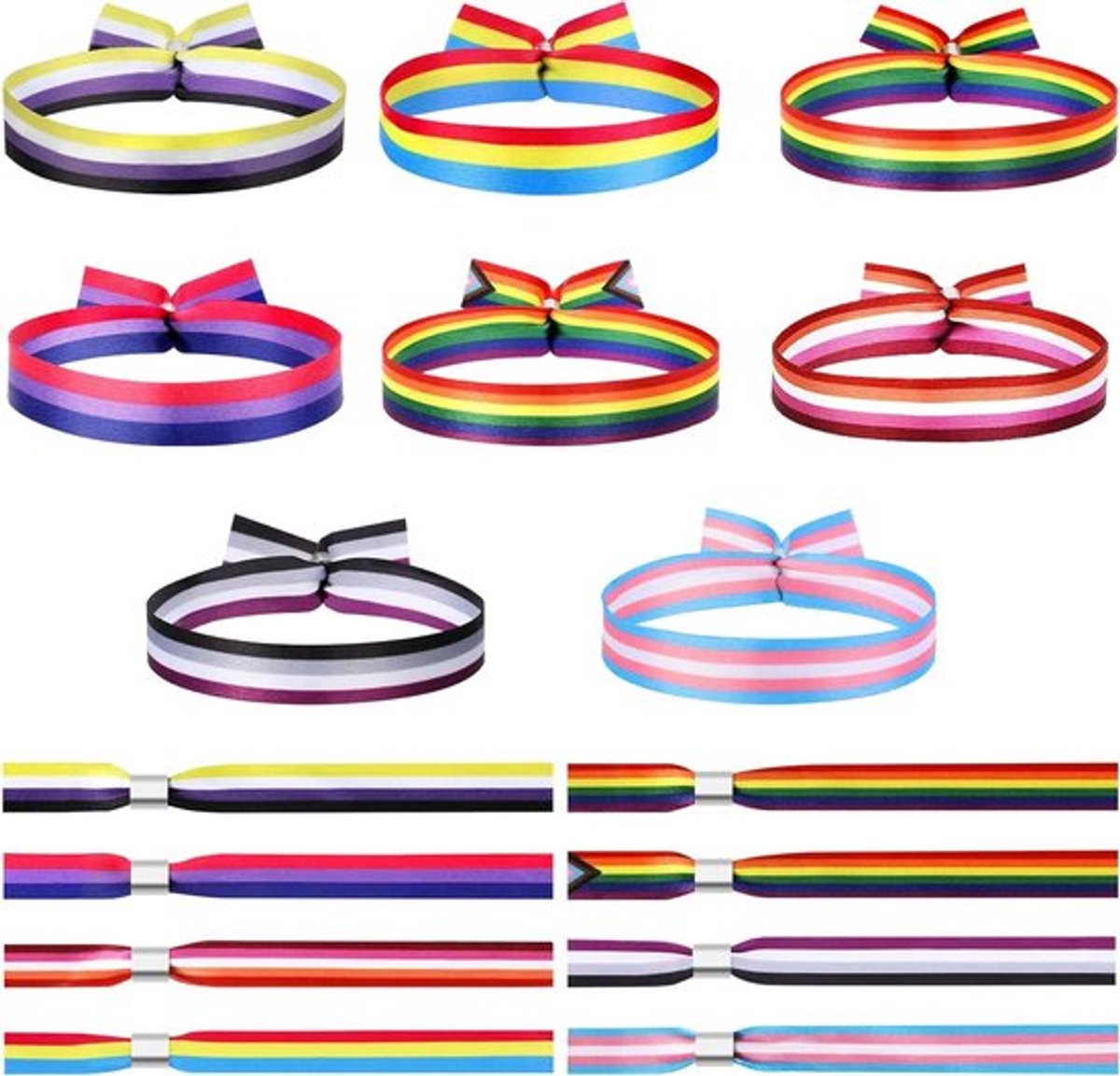 Armband met Regenboogvlag - Lgbtq Pride Accessoires van Polyester voor Lgbt