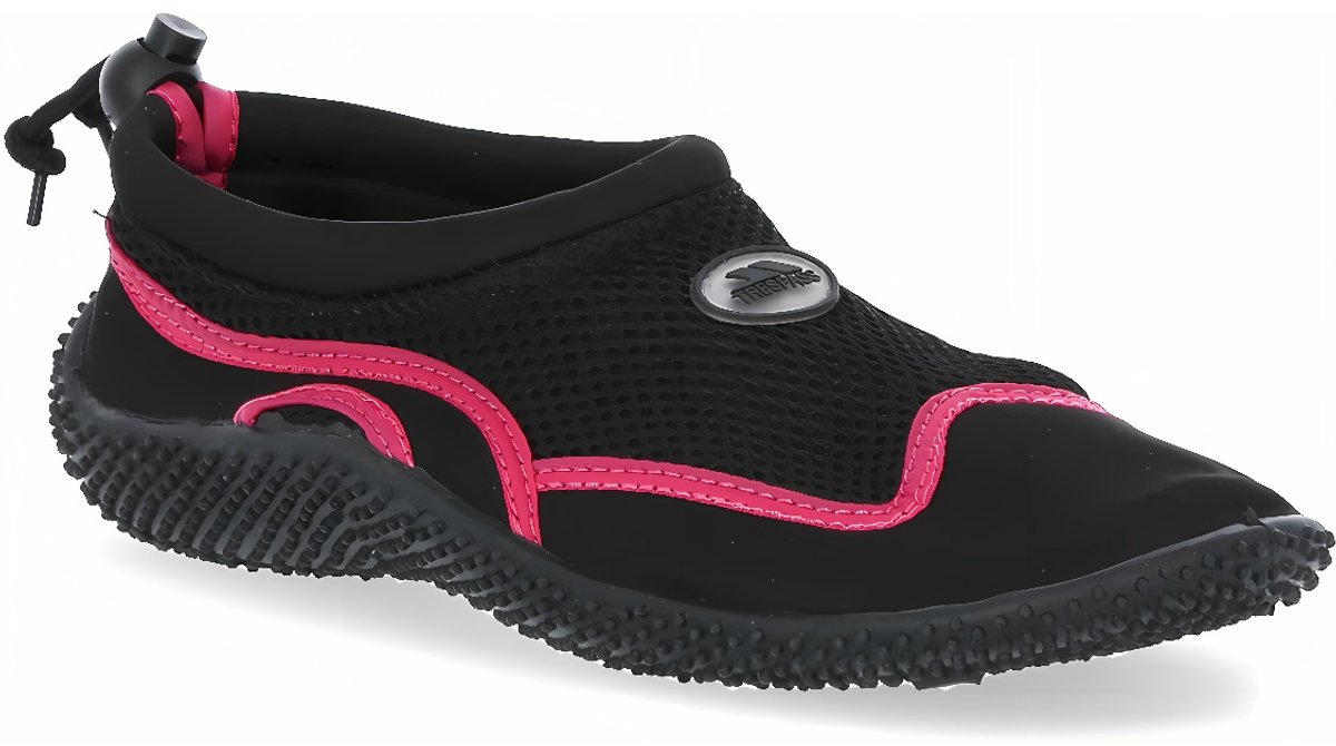 Trespass badschoen Paddle - Unisex Aqua Shoe Zwart/Framboos