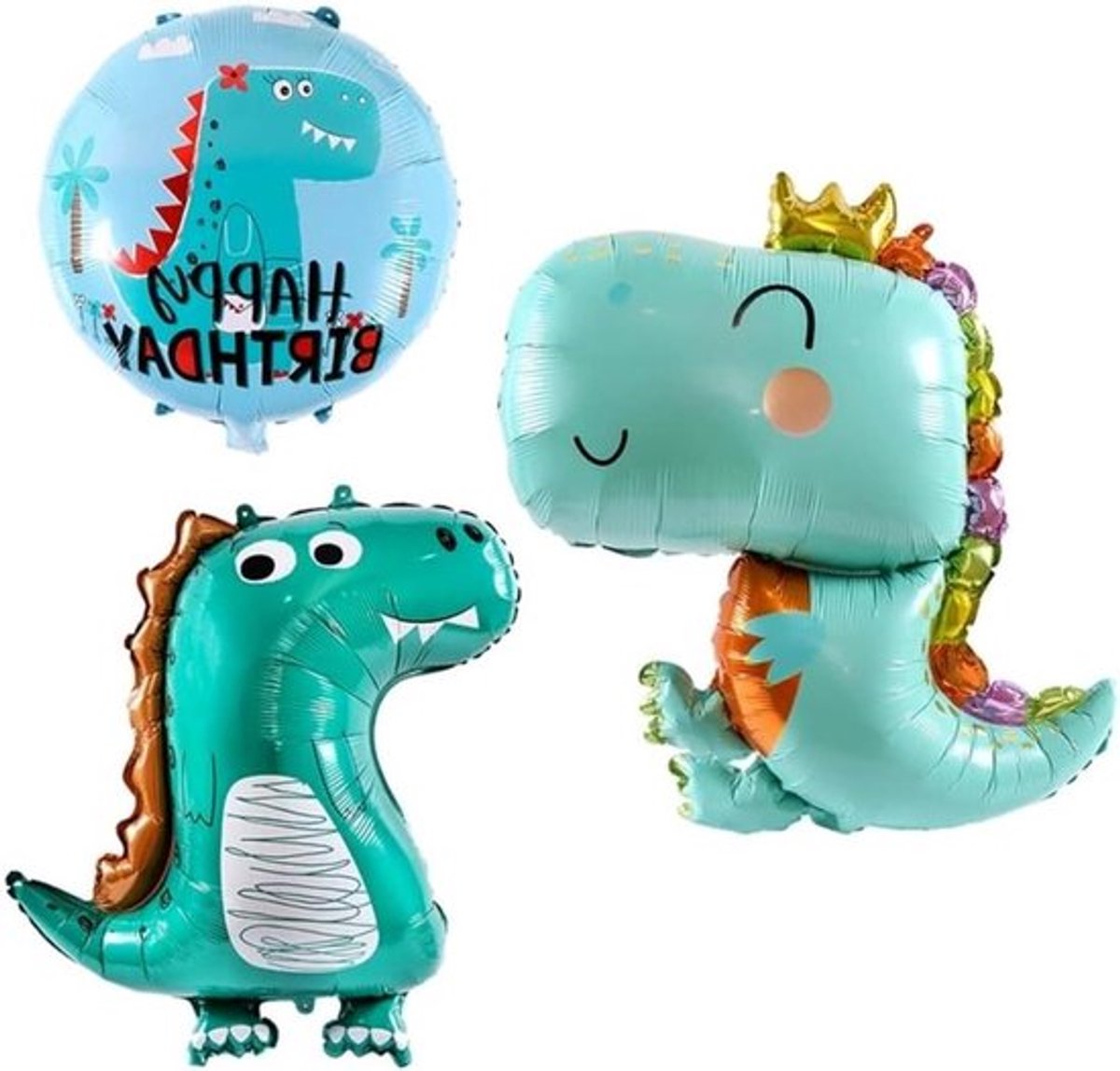 3 stukken 4D ballonnen dieren voor verjaardagen