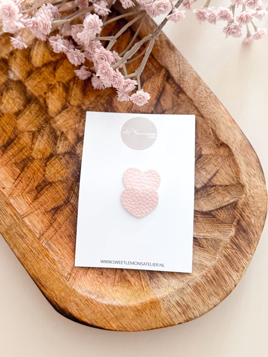 Antislip Haarspeldje Hearts - Roze - Antislip Haarspeldjes - Haarspeldjes voor Baby & Newborn - Kraamcadeau - Haaraccessoires voor Meisjes & Kinderen