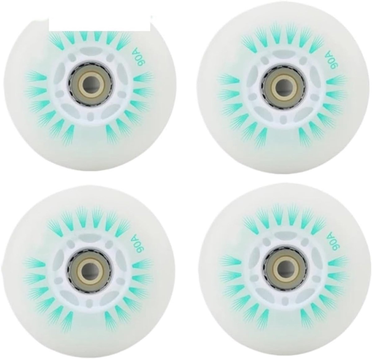 Skeelerwielen Set Reservewielen Skaten Soepel Skaten Lichtgewicht Ontwerp 72 mm 8 stuks