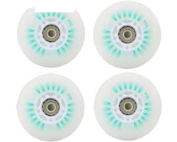 Skeelerwielen Set - Reservewielen Skaten - Soepel Skaten - Lichtgewicht Ontwerp - 72 mm 8 stuks - Groen