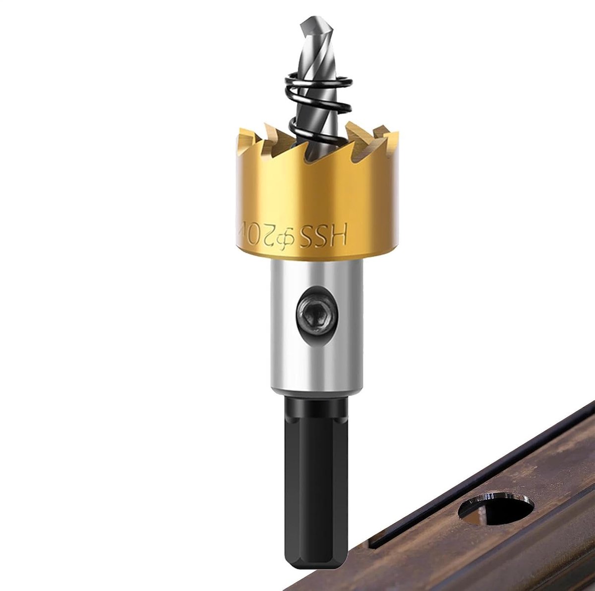 Gatenzaag Metaal - Metaalboor Gatopener - Metaal Bewerken - Dubbel Spiraalontwerp - 20 mm - Zilver