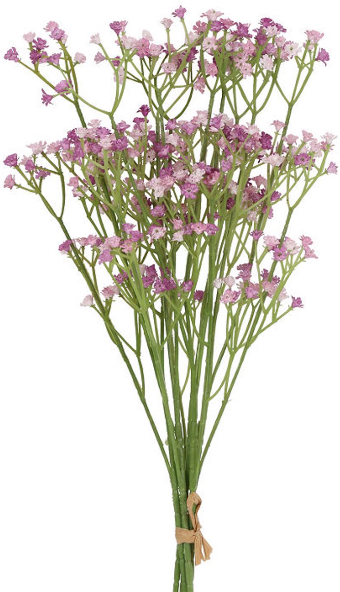 Countryfield kunstbloem decoratie Gypsophylla roze 63cm kunststof.
