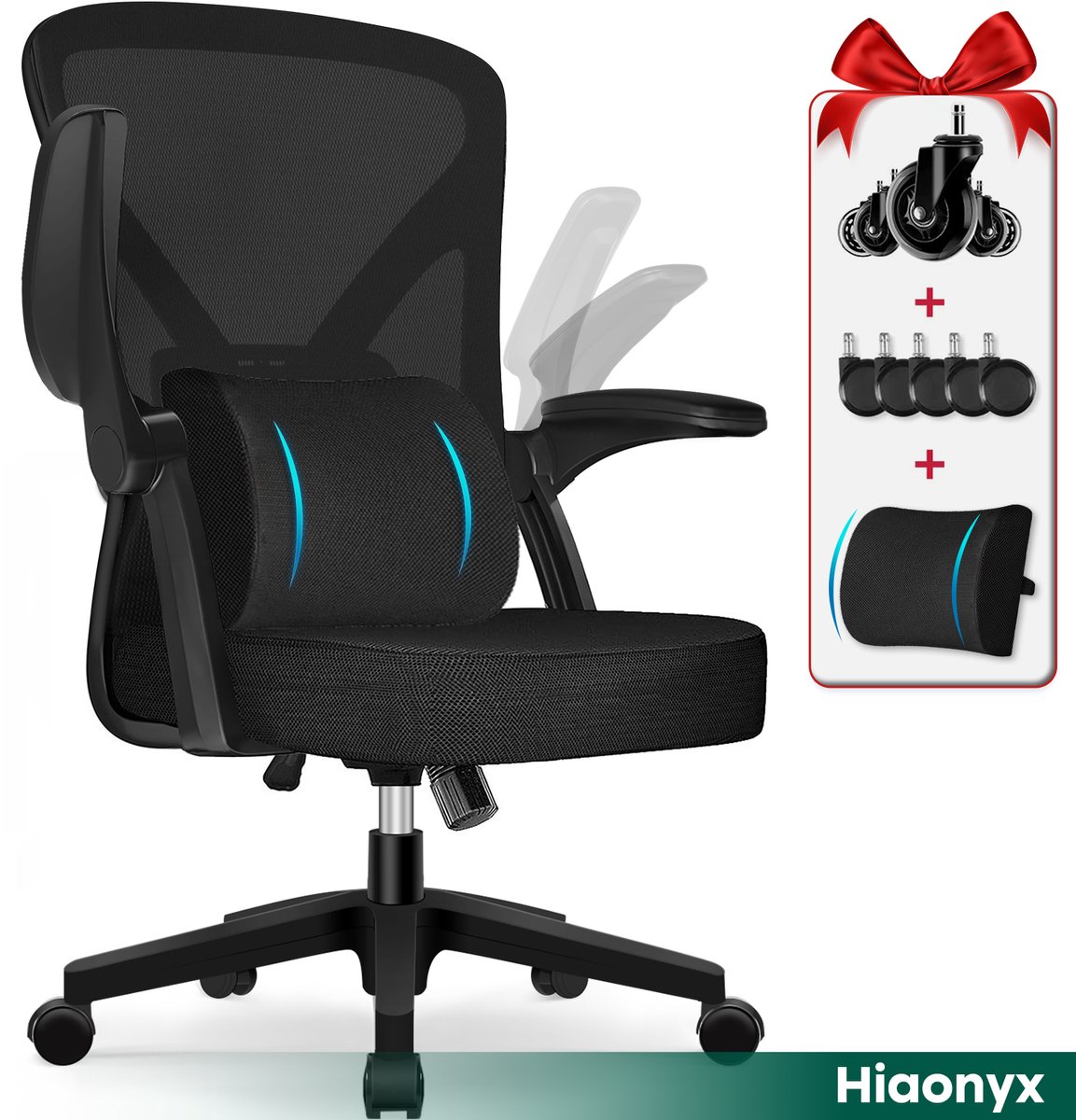Hiaonyx Bureaustoel - Ergonomische bureaustoel met stille