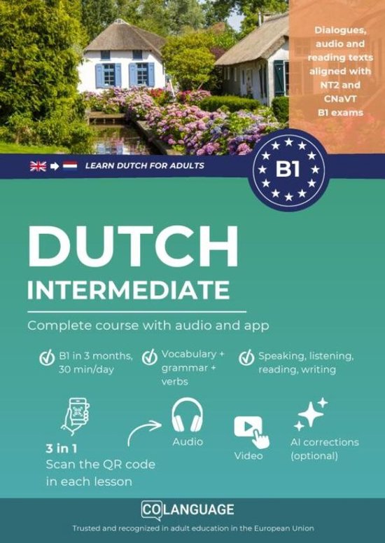 Learn Dutch B1 intermediate. Complete course from A2 to B1 ( ... - cover