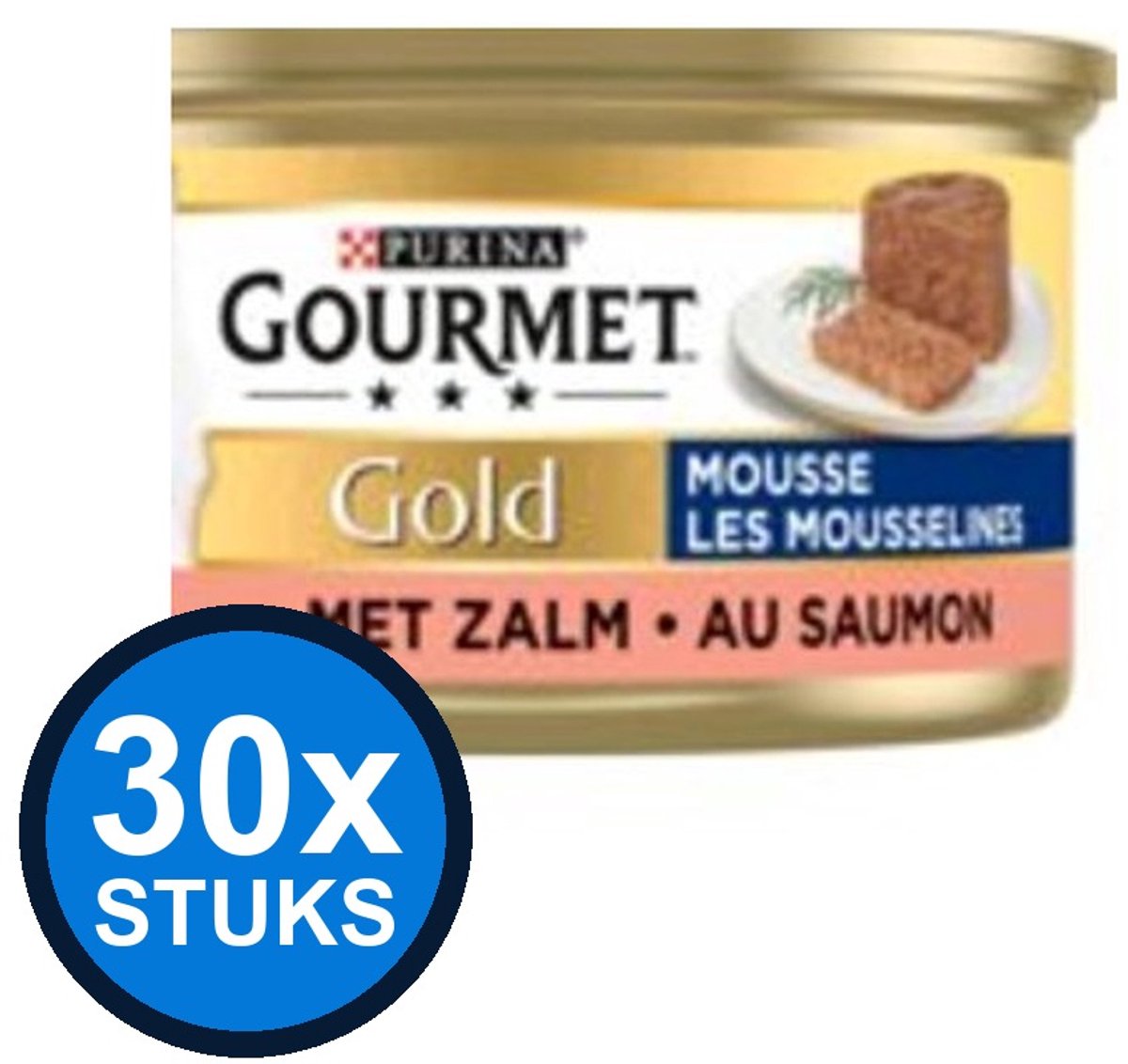 Gourmet Gourmet - Gold Mousse Zalm - Kattenvoer Natvoer - 85g