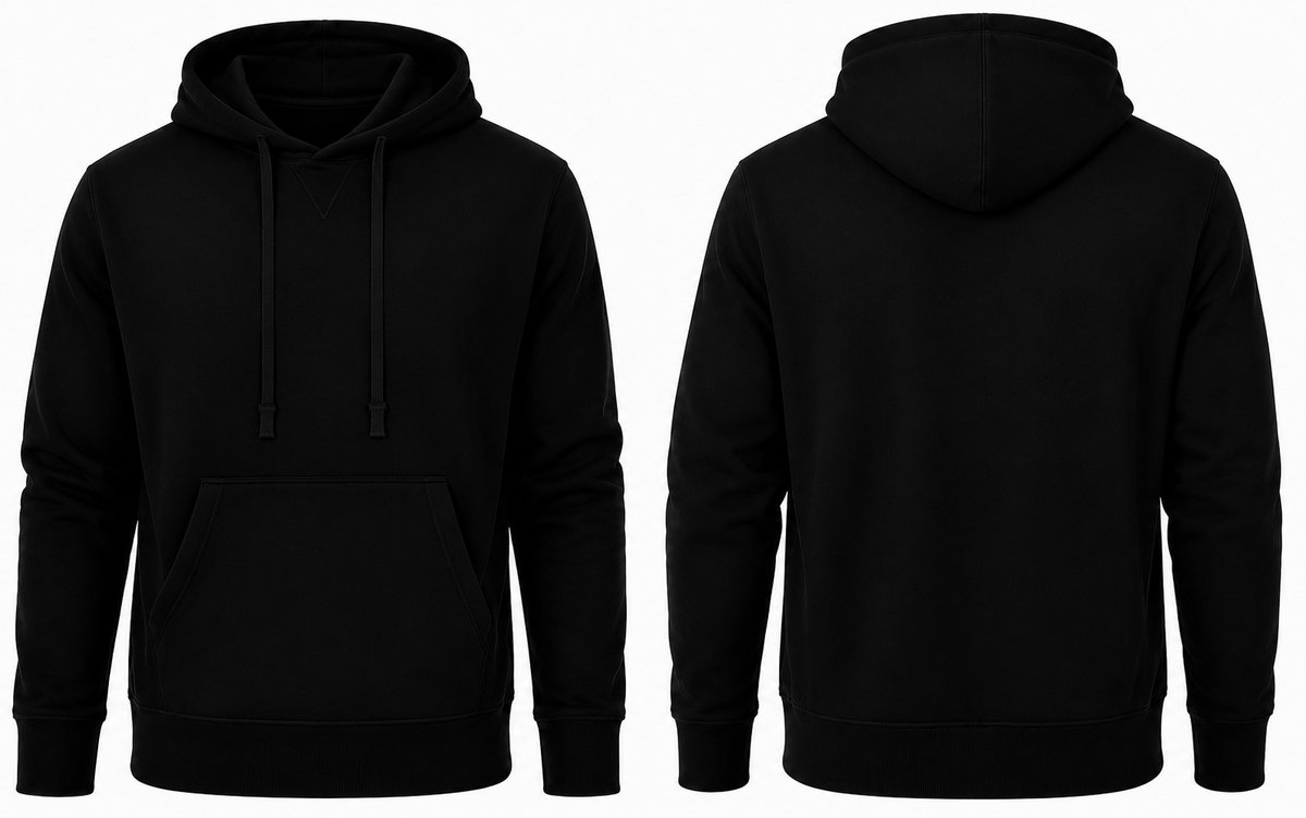 Hoodie heren – sportkleding heren – katoen – casual hoodie met capuchon Zwart
