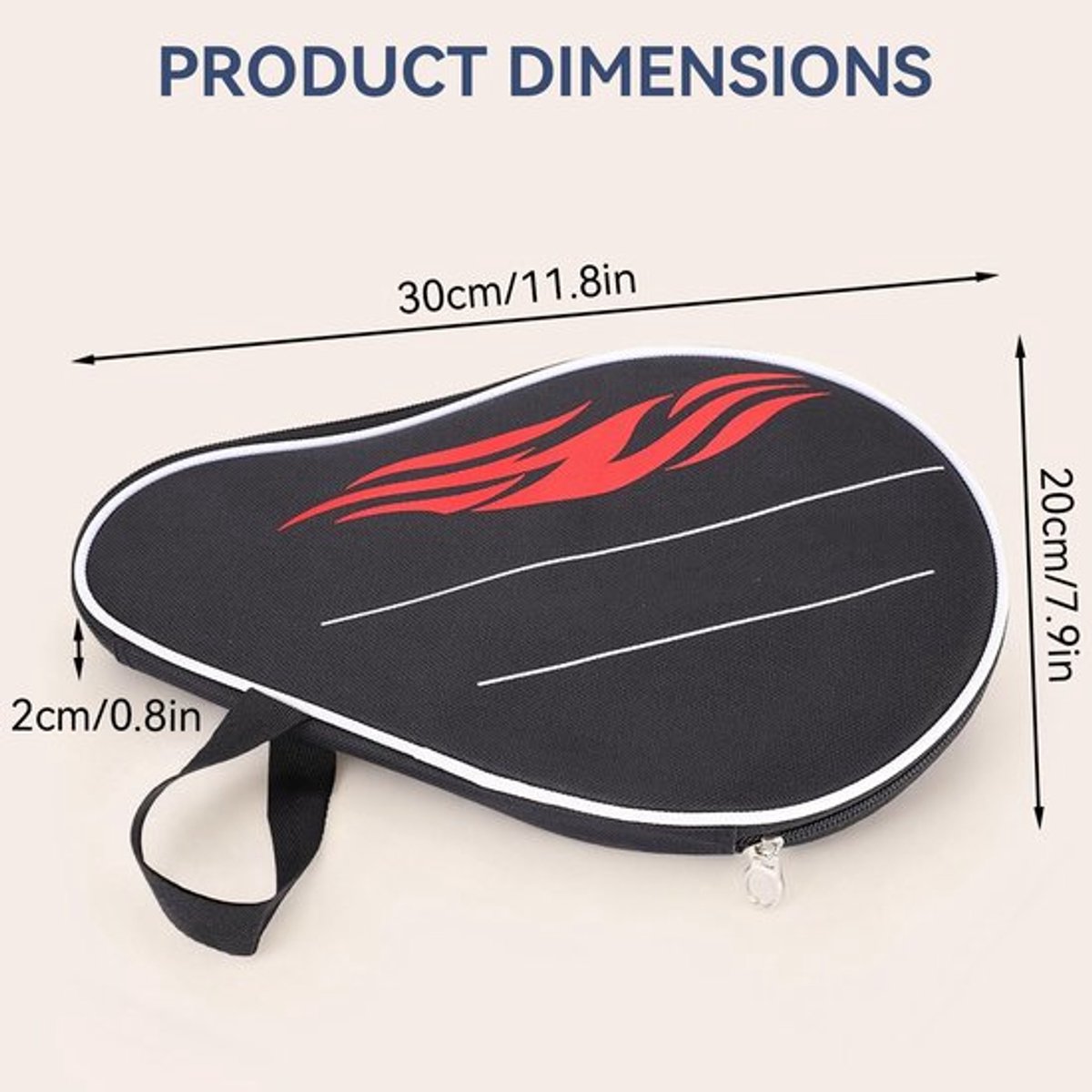 Pingpong racket hoes - beschermt paddles tijdens verplaatsen