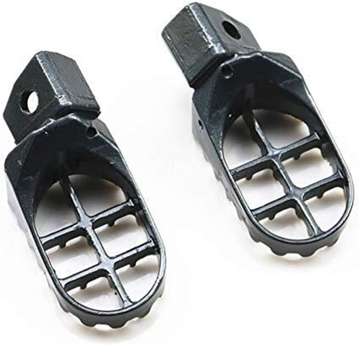 Voetsteunen Motor - Off-road steunen - Verbeterd Rijcomfort - Antislip Schokabsorberend - 3.1 x 2.0 inch - Grijs