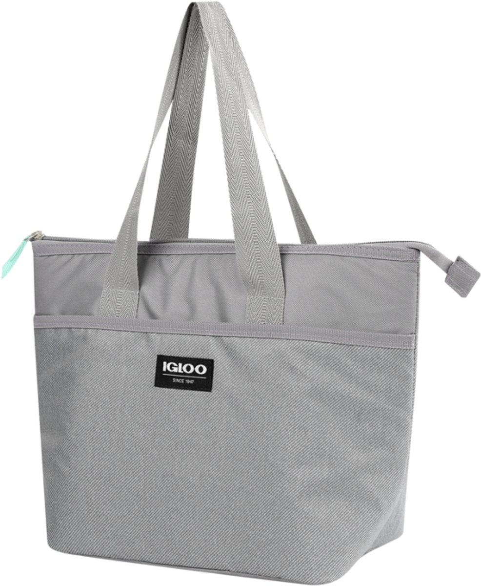 IGLOO - Print Essential Mini Koeltas - 6L – compacte geïsoleerde koeltas grijs voor lunch, snacks & drankjes – lichte draagbare koeltas ideaal voor kantoor, school, picknick & onderweg