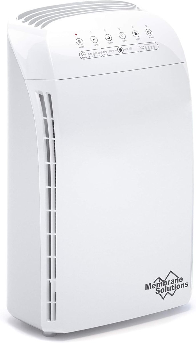 Luchtreiniger voor Grote Ruimtes tot 147 m² - Air Purifier met H13 True HEPA Filter - Stille 22 dB Reiniging tegen Pollen, Rook, Stof en Dierenhaar