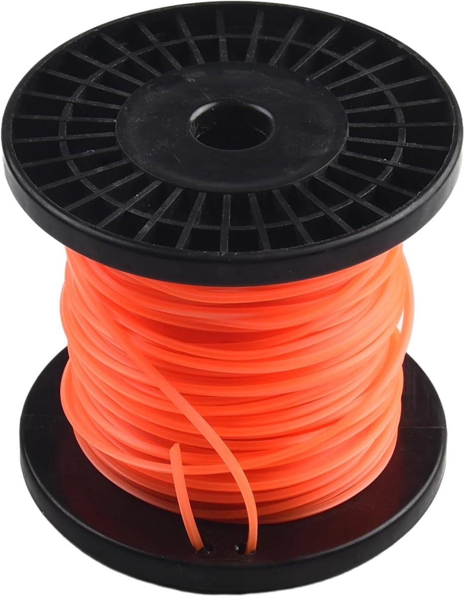 Bosmaaier Lijn - Trimmer Koord - Gazon Onderhoud - Langdurige Prestaties - 2.4mm Diameter - Oranje