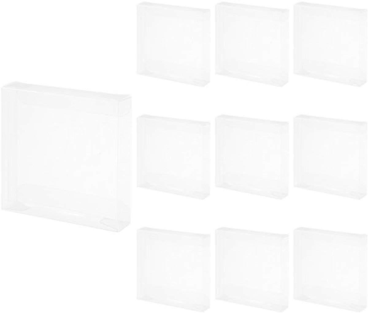 NTHProducts - Transparante Cadeauboxen - Set van 10 - Ideaal voor Verpakkingen - 92