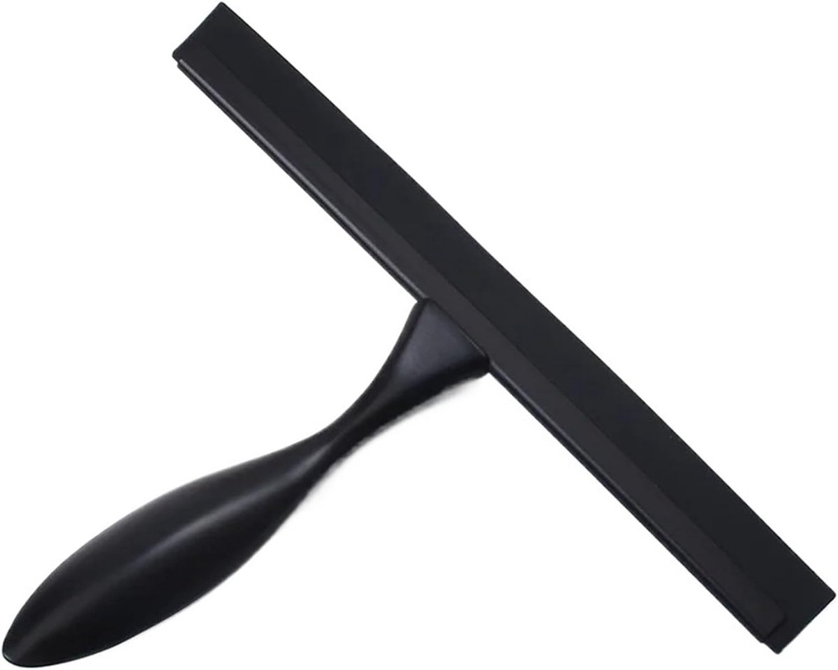 Douchewisser - Glasreiniger - Streeploos Reinigen - Met Zuignaphaak - 25.4 cm - Zwart