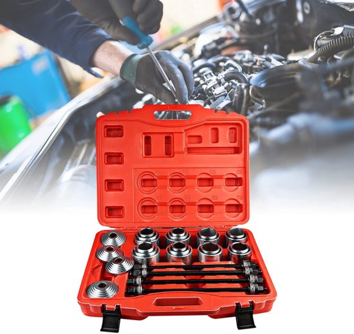 Solidchoice - Dailygoody - Auto universele trek- en drukhulzenset - 36-delige