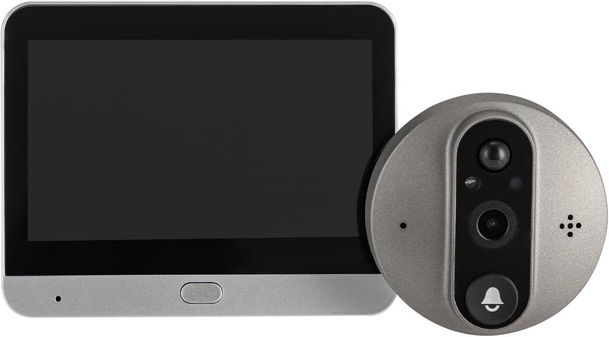 Video Deurbel - Slimme Camera - Huis Beveiligen - Tweeweg Audio - 1080p HD - Zwart Grijs