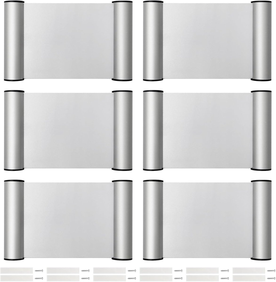 Deurbordjes Kantoor - Kamer Markering - Ruimtes Ordenen - Zelfklevend Aluminium - A6 formaat - Zilver