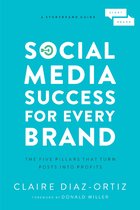 Boekcover: SOCIAL MEDIA SUCCESS FOR EVERY BRAND. De vijf pijlers die posts omzetten in winst. Door Claire Diaz-Ortiz.
