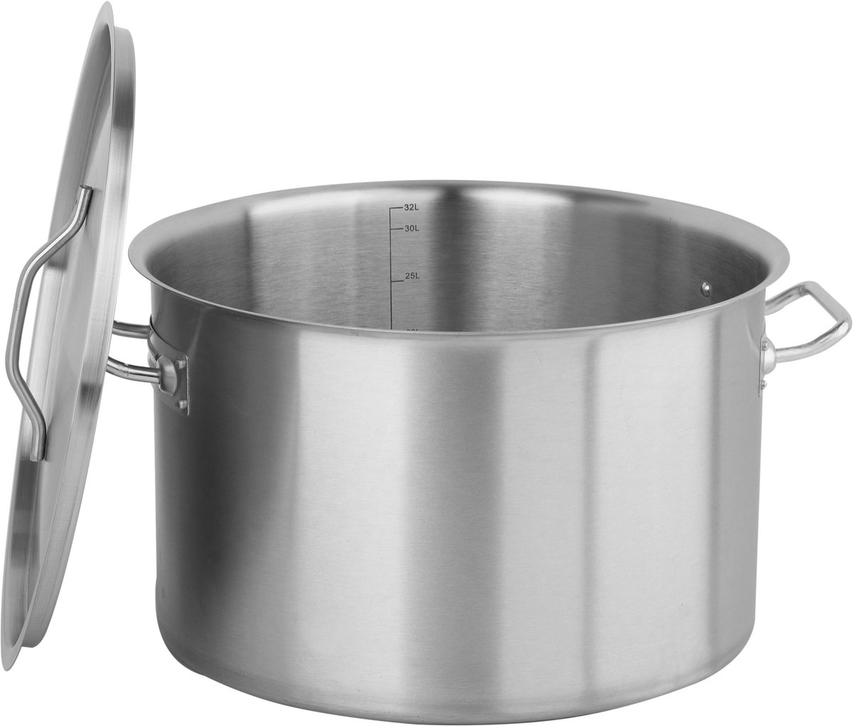 Professionele Soeppan 32L RVS 40x26cm met Deksel - Inductie Geschikt
