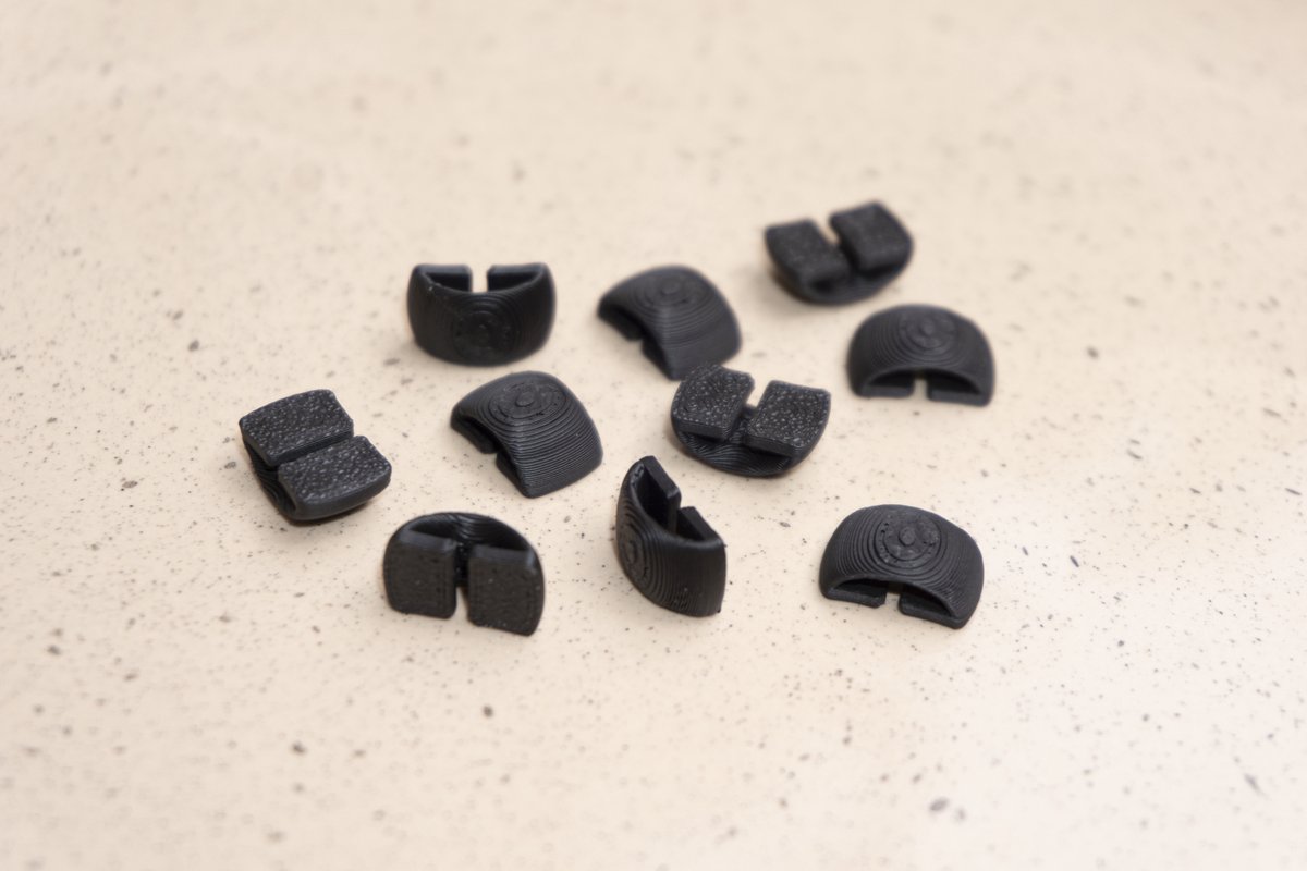Bevestiging/ flatback voor DIY haar elastiek (zwart)