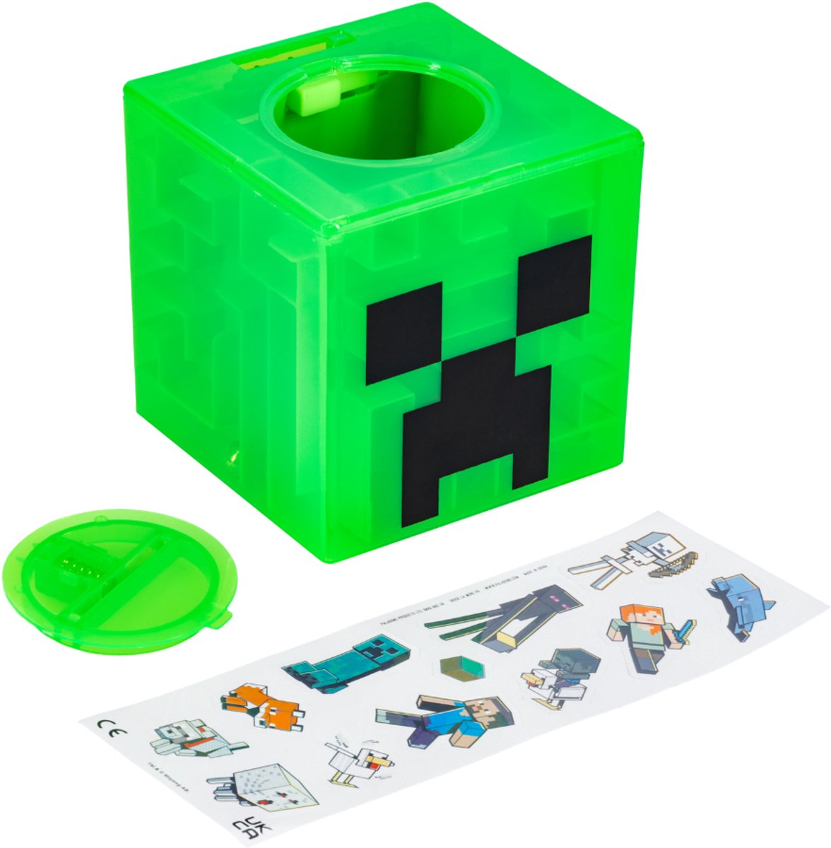 Minecraft Creeper Maze Safe – Officieel Gelicentieerde Spaarpot, Los het Doolhof op om je Geld te Ontgrendelen, Inclusief Decoratieve Stickers, Cadeau voor Gamers- Paladone