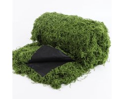 Kunstmatige Mos 100 x 100 cm - Donkergroene Vierkante Mosmat voor Decoratie - Kunstmos voor Muur Aquarium of Interieur - Natuurlijk Uitzien Kunstmatige Mos voor Craft en DIY Projecten
