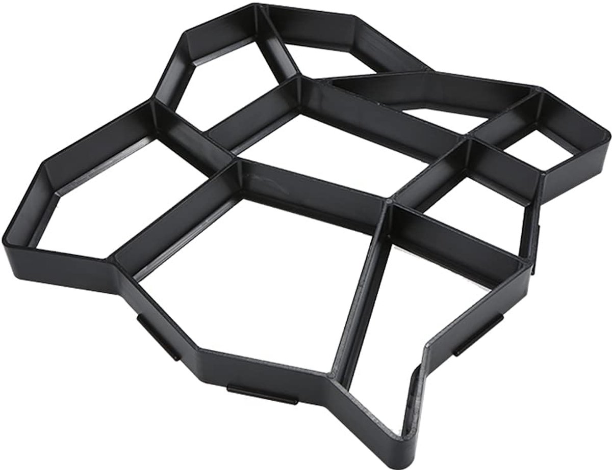 Bestrating Mal - Pad Maker - Tuin Aanleggen - Herbruikbaar ABS - 38 x 38 cm - Zwart
