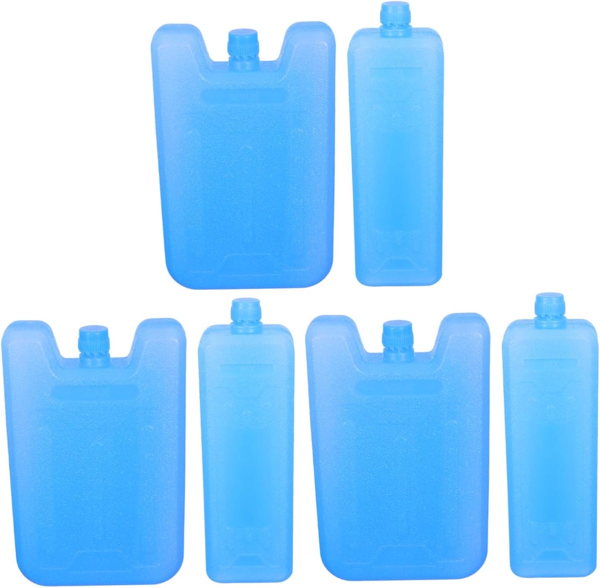 Koelblokken Set - Herbruikbare Ijspakketten - Buitenactiviteiten Koelen - Verbetert Koelprestaties - 6 Stuks - Blauw