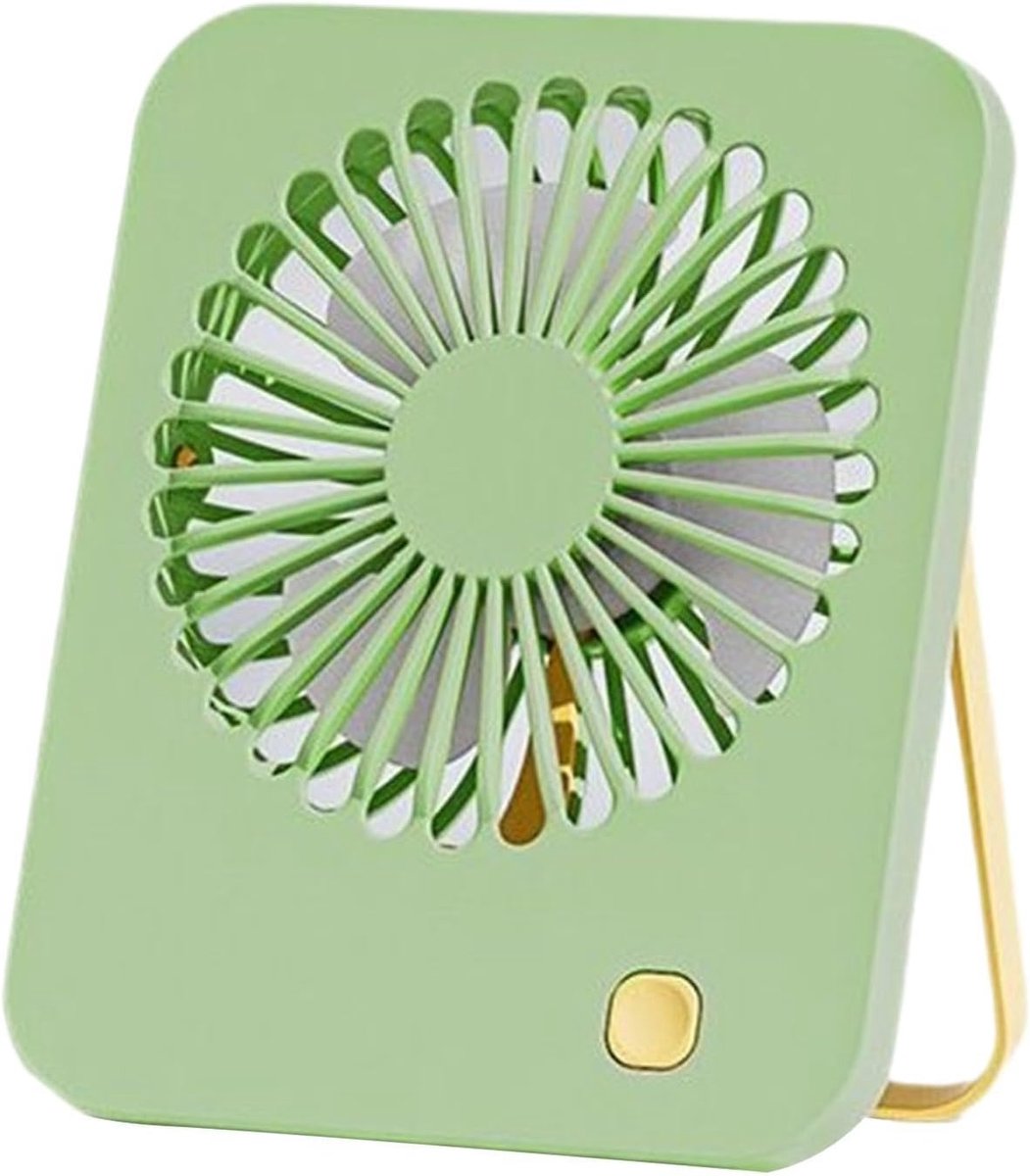 Tafelventilator - Koelapparaat Bureau - Persoonlijke Koeling - 180° Kantelbaar - 7x15x7 cm - Groen