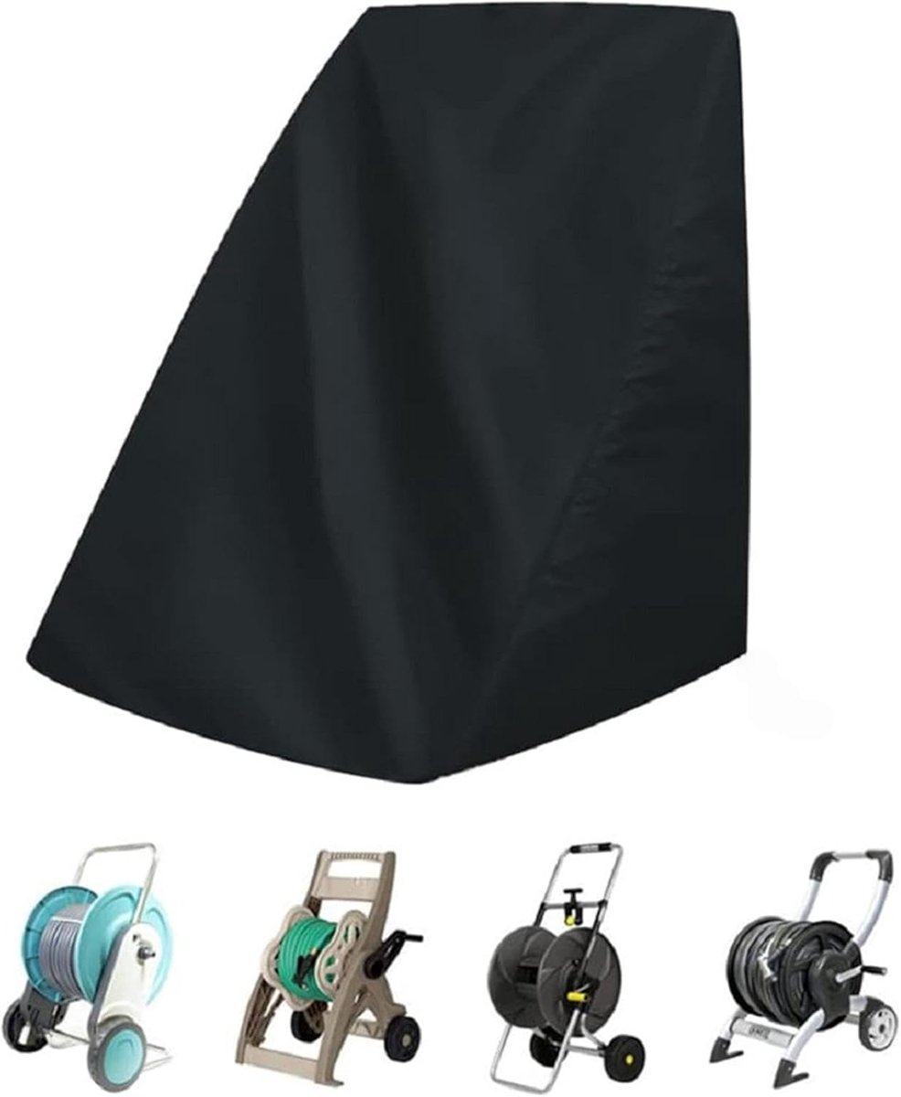 Hoes waterslanghaspel - Haspel beschermhoes - Tuinonderhoud - Dubbellaags Oxford - 2598 x 2480 x 88 cm - Zwart