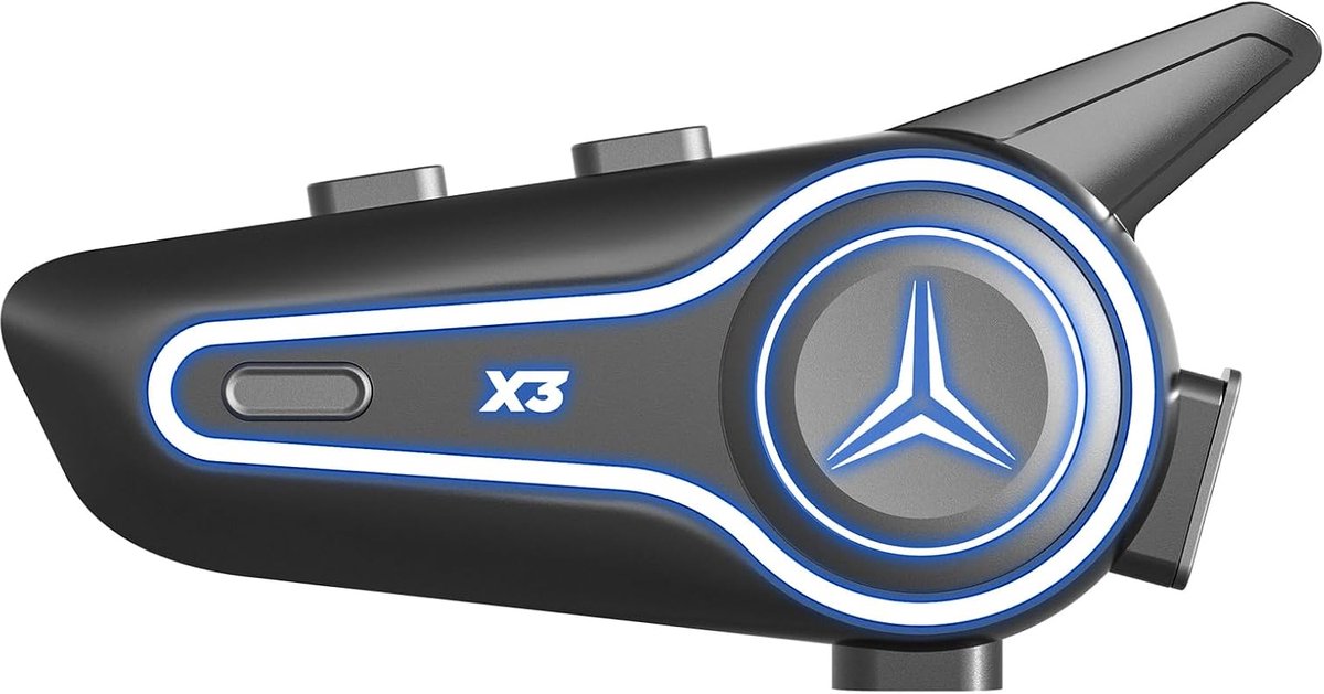 Motorfiets Headset - Helm Communicatie - Veilig Verbinden - Tot 800m Bereik - IP67 Waterdicht - Zwart