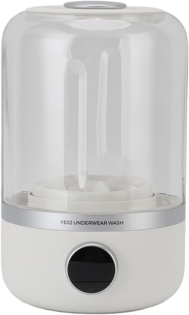 Mini Wasmachine Draagbare Wasmachine Reizen en Kamperen Stille Werking 22 x 14 x 13 cm Wit