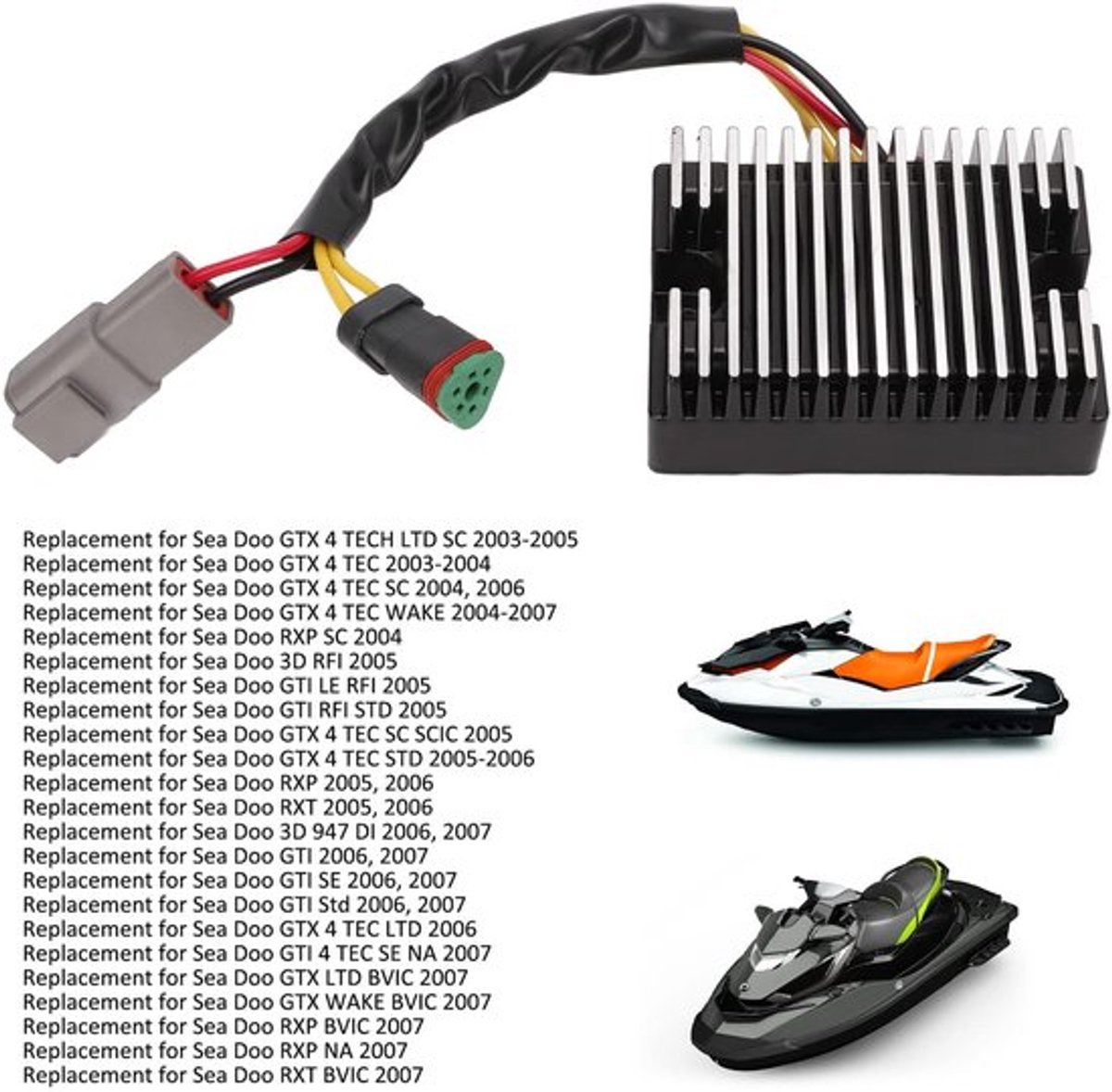 Dailygoody Lichtmaschinengleichrichter Spanningsregler Betrouwbare prestaties Zwart