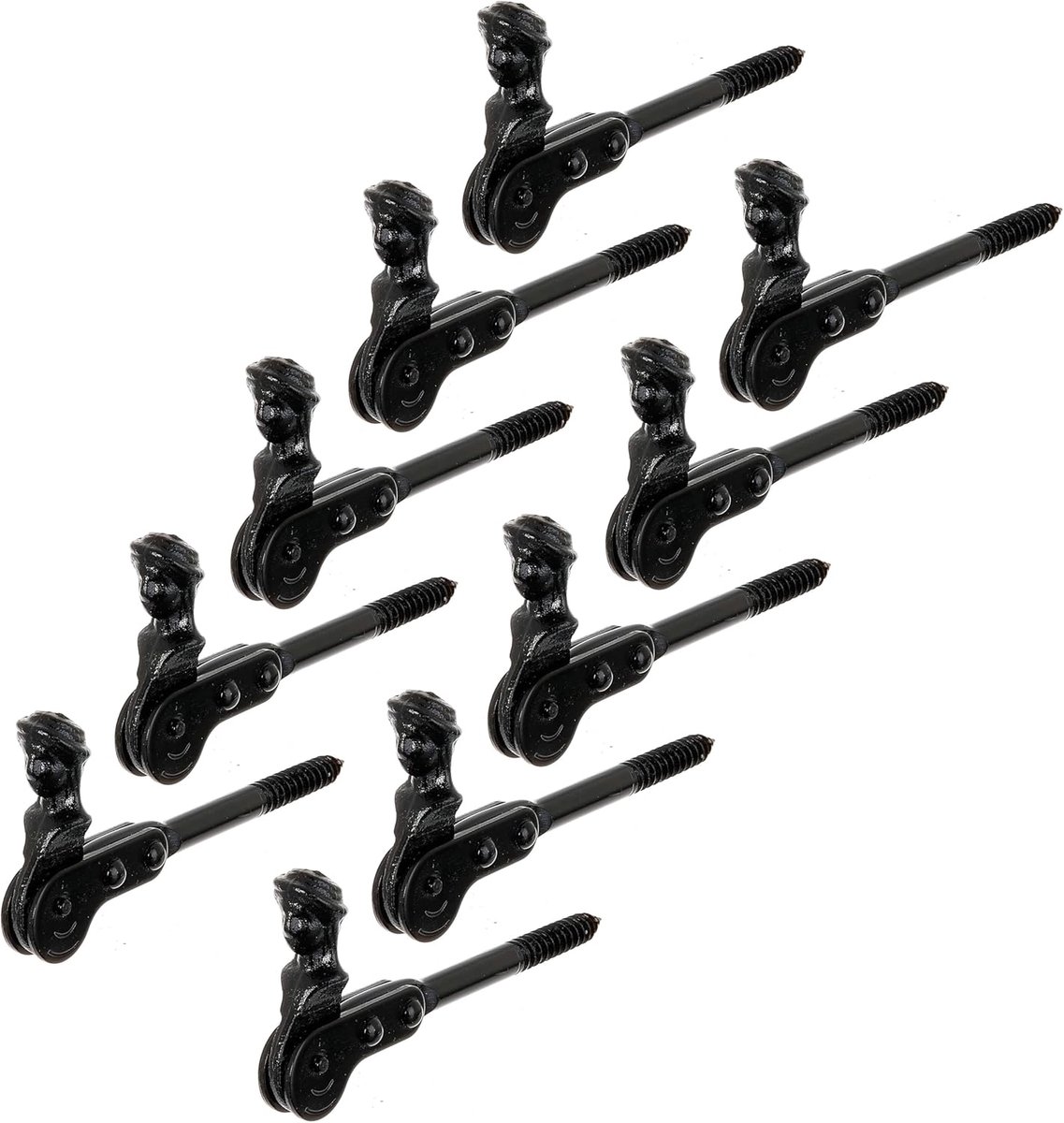 Deurstopper Herderskop - Rolluikstopper Metaal - Rolluiken Bevestigen - Corrosiebestendige Lak - 1265 mm - Zwart