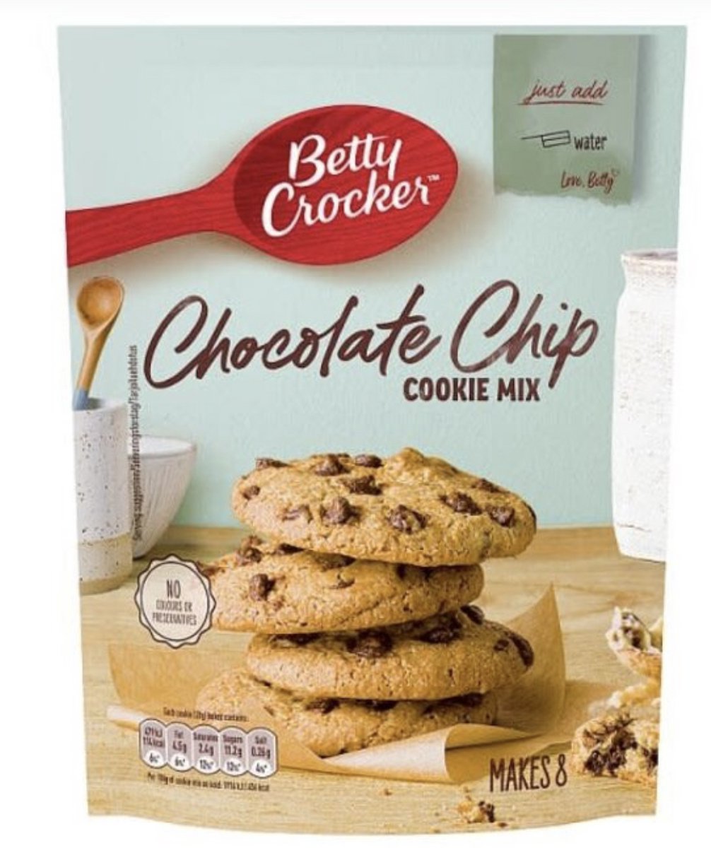 Betty Crocker Chocolate Chip Cookie Mix 200 g – Amerikaanse Koekjes Bakmix