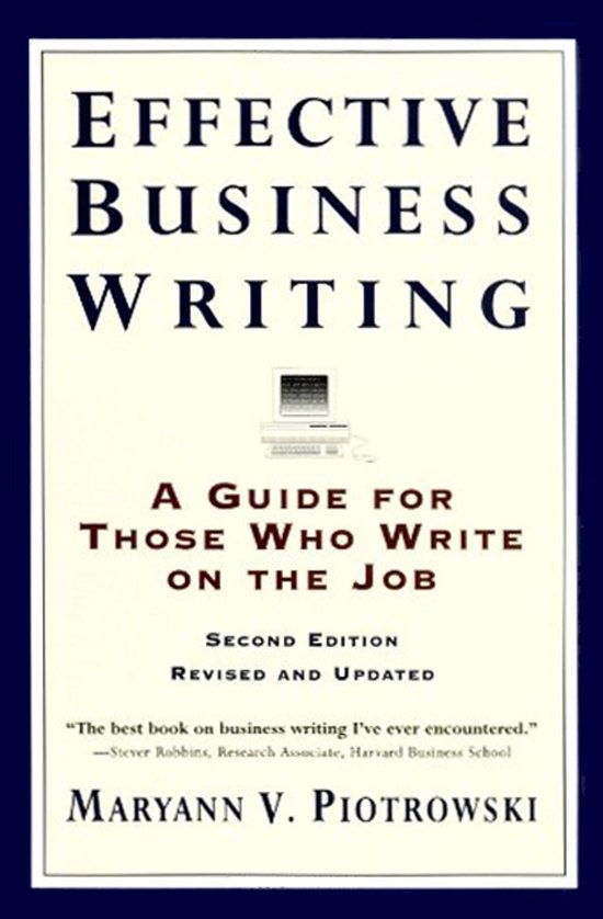 Effective Business Writing - cover