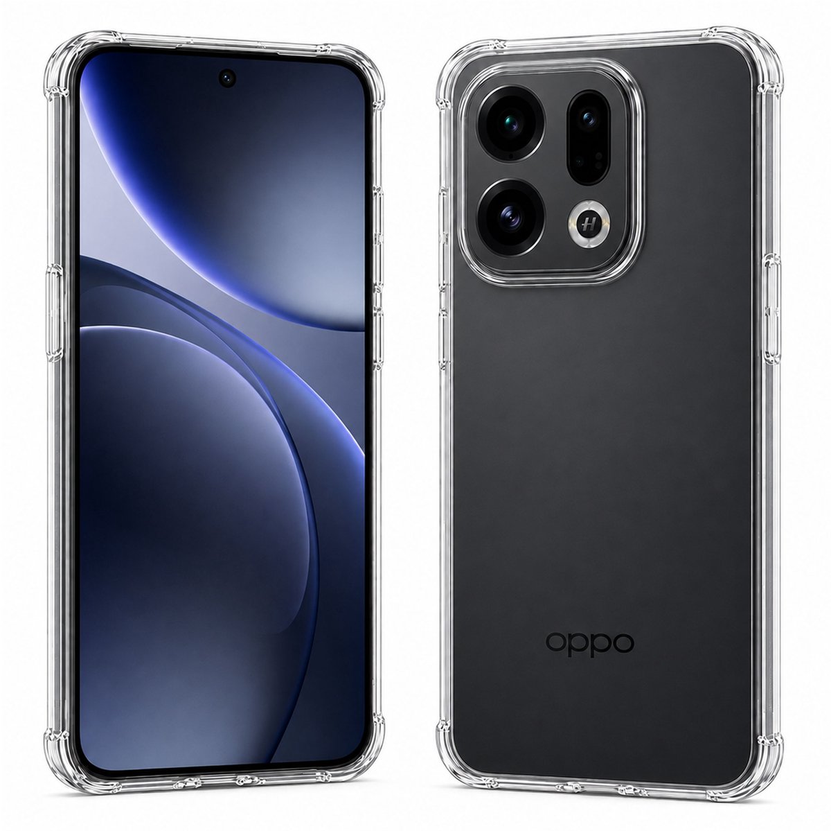 Hoesje geschikt voor OPPO Find X9 5G - Luchtkussens - Siliconen Hoes- Transparant - geschikt voor OPPO Find X9 5G