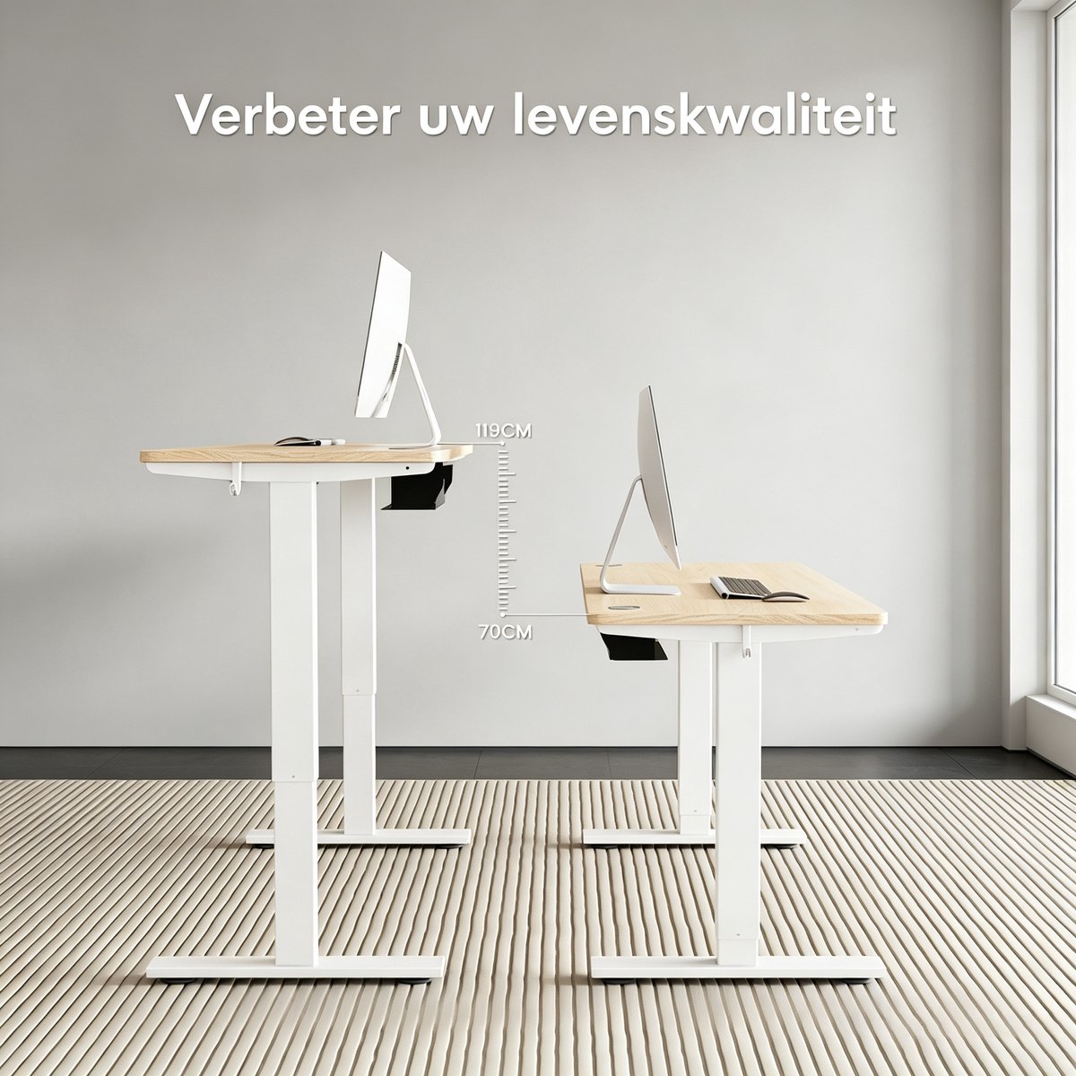 HOMAVO HOMAVO 60x120 Elektrisch Bureau - afbeelding 5