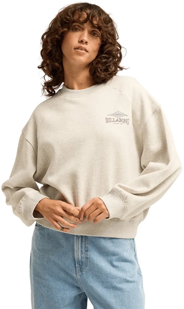 Billabong Heritage Sweatshirt M Vrouw Grijs